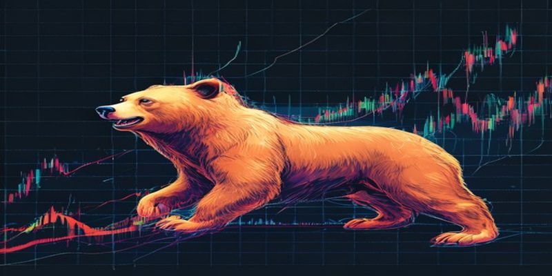 chart showing a liquidation cascade triggered by bearish divergence on a BTC perpetual contract